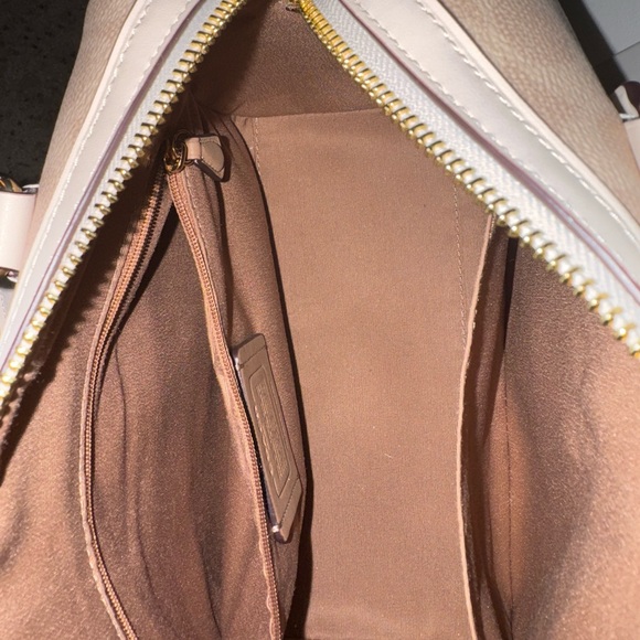 COACH Rowan Satchel Bag in Signature Canvas- Gold/Sand/Chalk - Picture 8 of 8